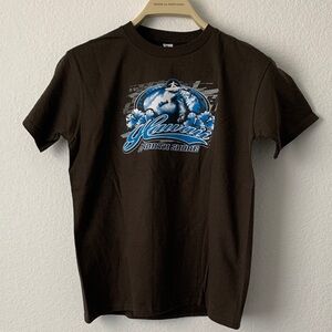 Hawaii North Shore Brown T-Shirt 100% Cotton